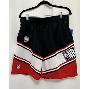 New Men's NBA Basketball Medium Red/Black Shorts